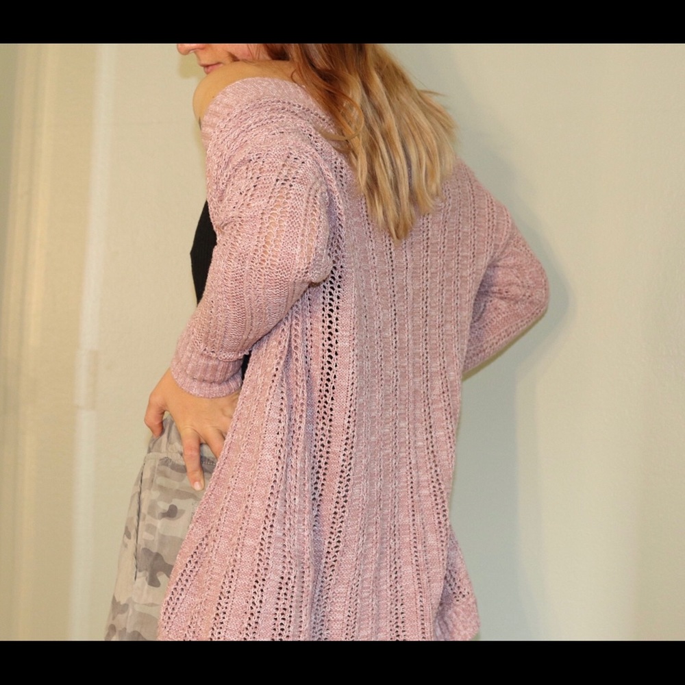 American eagle pink cardigan